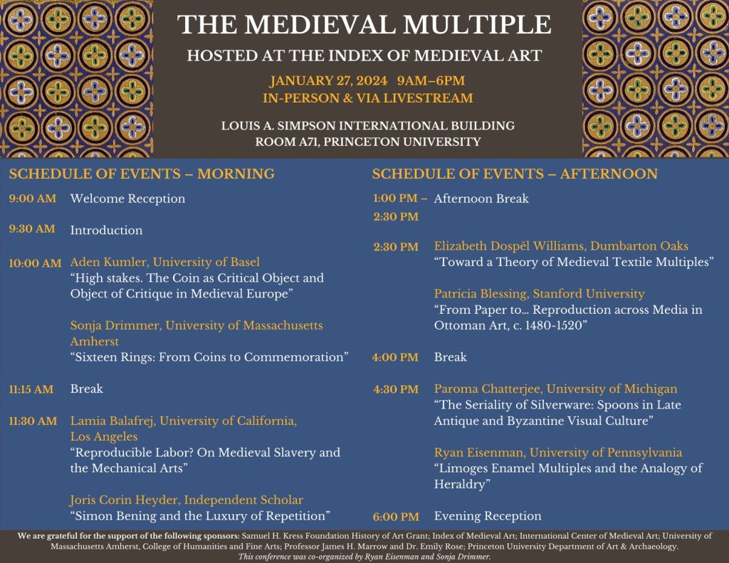 Program Medieval Professor Lamia Balafrej to deliver talk at the Index of Medieval Arts ...